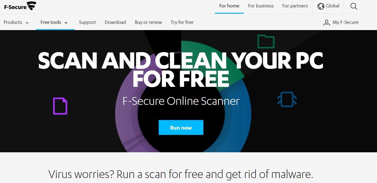 Scanner on-line F-Secure